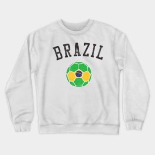 Brazil Soccer Team Heritage Flag Crewneck Sweatshirt